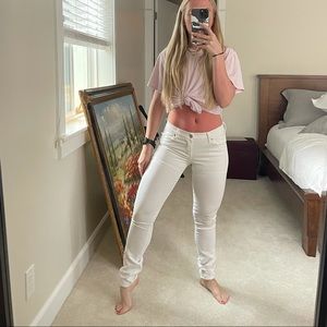 LOW TO MID RISE WHITE citizen of humanity jeans